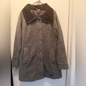 Exofficio Brown Wool Trench Coat